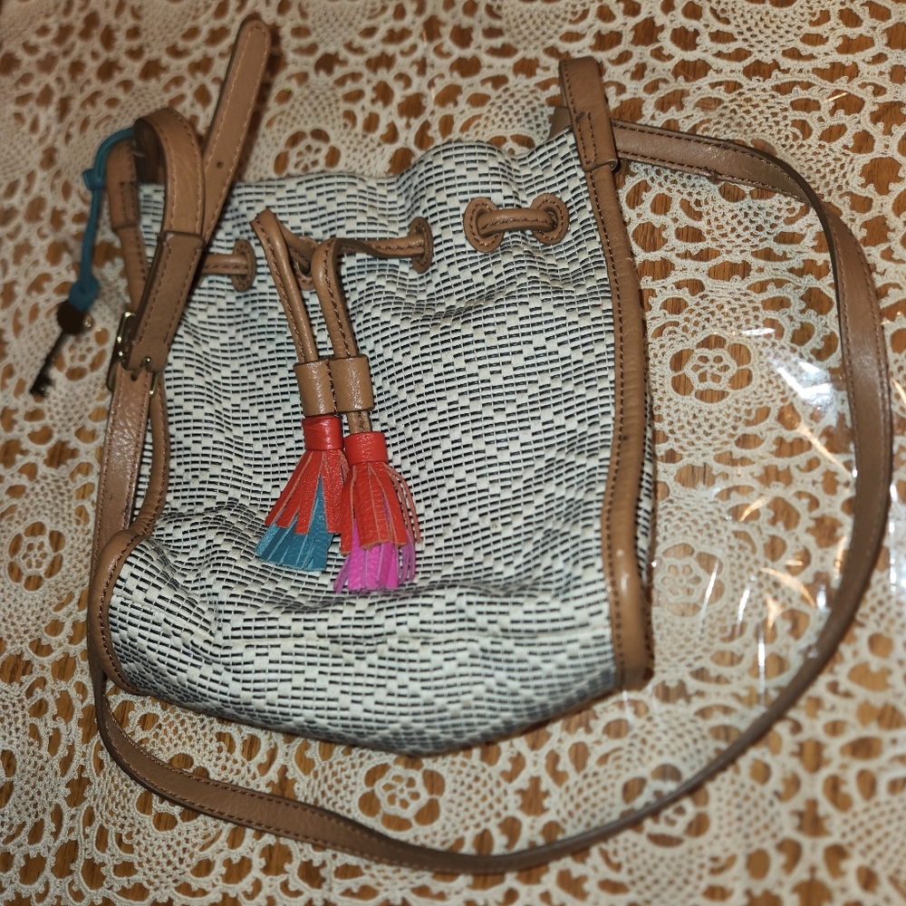 Fossil Claire Mini Drawstring Crossbody Bag, NWOT